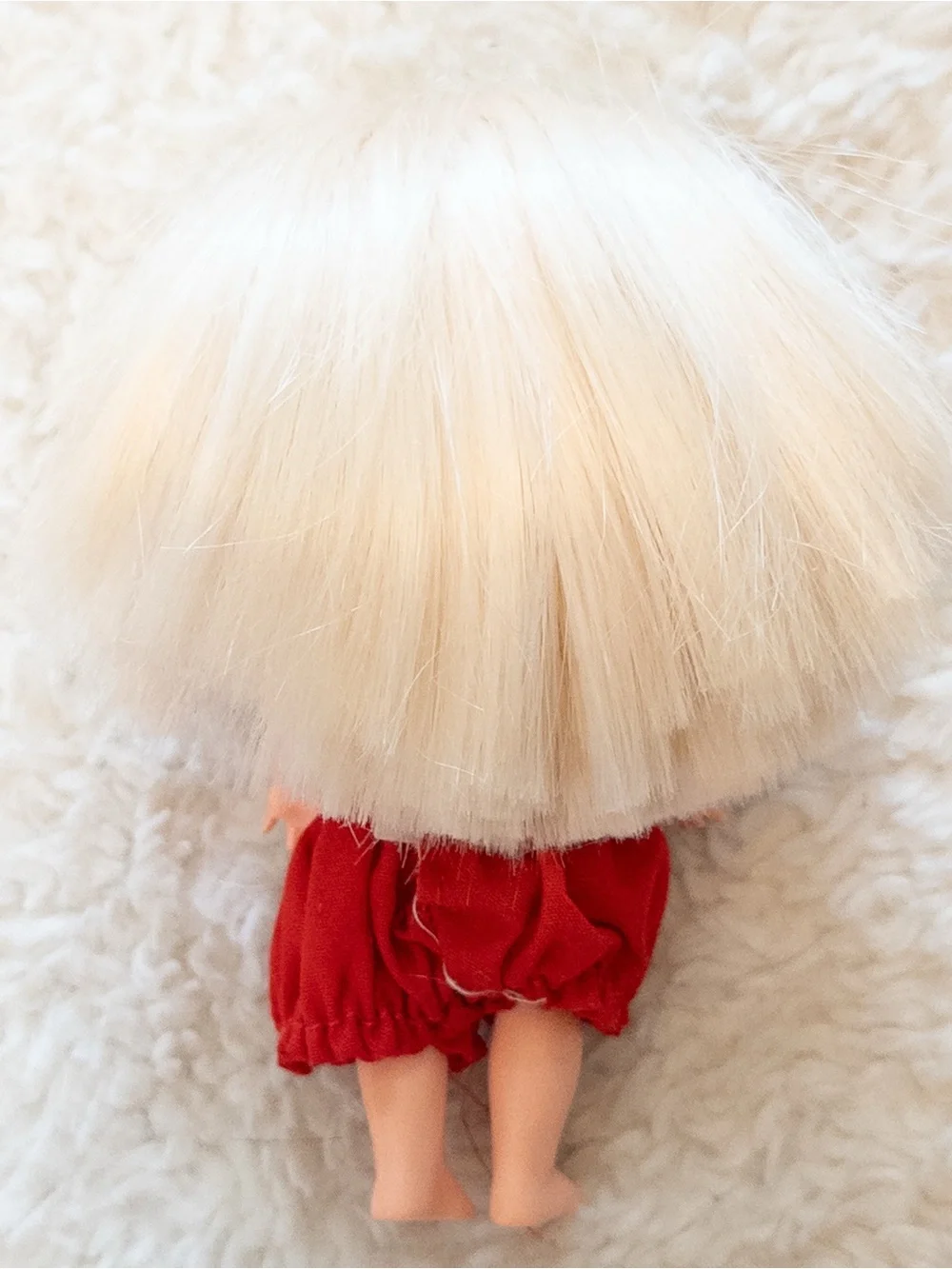 Vintage 1997 Mattel Eatin’ Fun Kelly Doll Barbie Little Sister Red Outfit